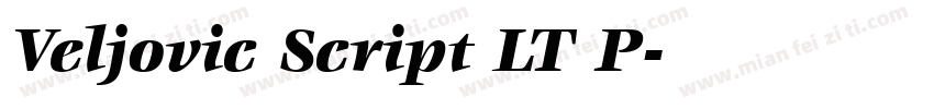 Veljovic Script LT P字体转换